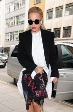 RITA ORA on a Promo Tour for Her New Single Body on Me in London 09/03/2015