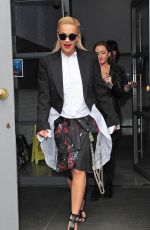 RITA ORA on a Promo Tour for Her New Single Body on Me in London 09/03/2015