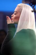 RITA ORA on the Set of Good Morning Amrica in new York 09/16/2015
