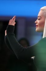 RITA ORA on the Set of Good Morning Amrica in new York 09/16/2015