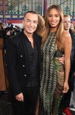 ROCHELLE HUMES at Julien MacDonald Fashion Show at London Fashion Week 09/16/2015