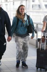 RONDA ROUSEY at Airport in Melbourne 09/15/2015