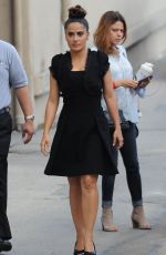 SALMA HAYEK Arrives and Leaves Jimmy Kimmel Live in Hollywood 09/01/2015