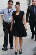 SALMA HAYEK Arrives and Leaves Jimmy Kimmel Live in Hollywood 09/01/2015