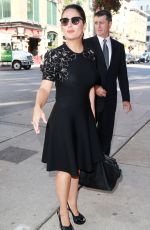 SALMA HAYEK Arrives at Her Hotel in Toronto 09/16/2015
