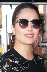 SALMA HAYEK Arrives at Her Hotel in Toronto 09/16/2015