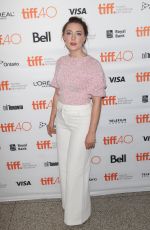 SAOIRSE RONANA at Brooklyn Premiere at 2015 Toronto International Film Festival 09/13/2015