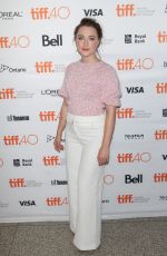 SAOIRSE RONANA at Brooklyn Premiere at 2015 Toronto International Film Festival 09/13/2015