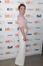 SAOIRSE RONANA at Brooklyn Premiere at 2015 Toronto International Film Festival 09/13/2015