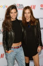 SARA SAMPAIO at 2015 Global Citizen Festival to End Extreme Poverty by 2030 in New York 09/26/2015