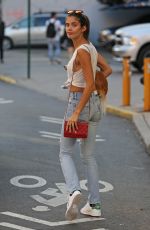 SARA SAMPAIO Walks Her Dog Out in New York 09/24/2015