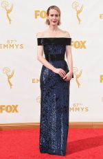SARAH PAULSON at 2015 Emmy Awards in Los Angeles 09/20/2015