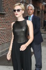 SCARLETT JOHANSSON Arrives at The Late Show With Stephen Colbert 09/09/2015