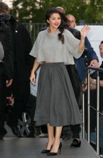 SELENA GOMEZ Arrives ay NRJ Radio in Paris 09/28/2015