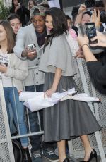 SELENA GOMEZ Arrives ay NRJ Radio in Paris 09/28/2015
