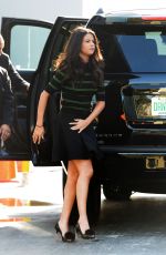 SELENA GOMEZ Arrives on the Set of Despierta America! in Miami 09/18/2015