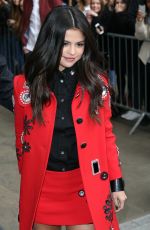 SELENA GOMEZ at BBC Radio 1 in London 09/25/2015