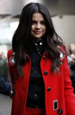 SELENA GOMEZ at BBC Radio 1 in London 09/25/2015