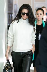 SELENA GOMEZ at Charles-De-Gaulle Airport in Paris 09/29/2015