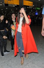 SELENA GOMEZ at Heathrow Airport in London 09/20/2015