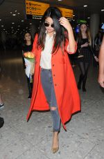 SELENA GOMEZ at Heathrow Airport in London 09/20/2015