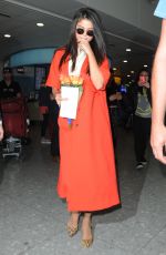 SELENA GOMEZ at Heathrow Airport in London 09/20/2015
