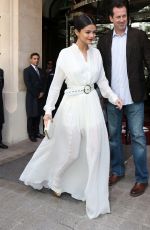 SELENA GOMEZ Leaves Her Hotel in Paris 09/26/2015