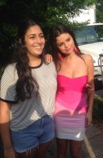 SELENA GOMEZ on the Set of Neighbors 2: Sorority Rising in Atlanta 09/02/2015
