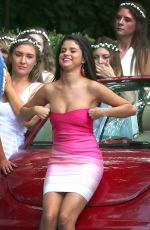 SELENA GOMEZ on the Set of Neighbors 2: Sorority Rising in Atlanta 09/02/2015