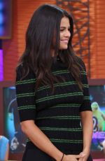 SELENA GOMEZ on the Set of Univisions Despierta America 09/18/2015