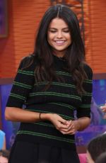 SELENA GOMEZ on the Set of Univisions Despierta America 09/18/2015