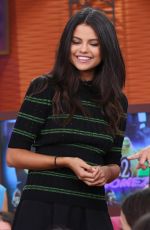 SELENA GOMEZ on the Set of Univisions Despierta America 09/18/2015
