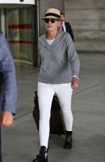 SHARON STONE Arrives at Roissy Airport in Paris 09/15/2015