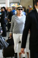 SHARON STONE Arrives at Roissy Airport in Paris 09/15/2015