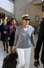 SHARON STONE Arrives at Roissy Airport in Paris 09/15/2015