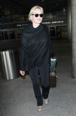 SHARON STONE at LAX Airport in Los Angeles 09/20/2015