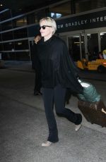 SHARON STONE at LAX Airport in Los Angeles 09/20/2015
