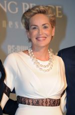 SHARON STONE at Pilosio Building Peace Award 2015 Cocktail Party in Milan 09/123/2015