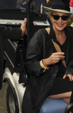 SHARON STONE at Save the Children Expo Pavilion in Milan 09/13/2015