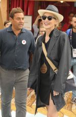 SHARON STONE at Save the Children Expo Pavilion in Milan 09/13/2015