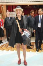 SHARON STONE at Save the Children Expo Pavilion in Milan 09/13/2015