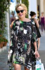 SHARON STONE Out for Lunch at Ivy Restaurant in Los Angeles 09/24/2015