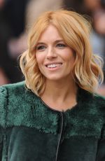 SIENNA MILLER at Burberry Prorsum Fashion Show in London 09/21/2015