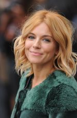 SIENNA MILLER at Burberry Prorsum Fashion Show in London 09/21/2015