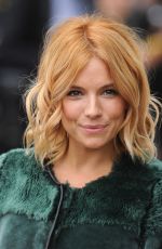 SIENNA MILLER at Burberry Prorsum Fashion Show in London 09/21/2015
