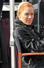 SIENNA MILLER on the Set of The Lost City of Z in Belfast 09/09/2015