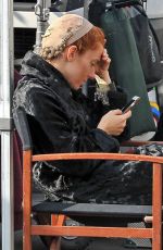 SIENNA MILLER on the Set of The Lost City of Z in Belfast 09/09/2015