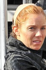 SIENNA MILLER on the Set of The Lost City of Z in Belfast 09/09/2015
