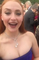 SOPHIE TURNER at 2015 Emmy Awards in Los Angeles 09/20/2015