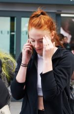 SOPHIE TURNER in Leggings at Heathrow Airport in London 09/22/2015